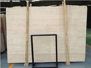 Roman Walnut Travertine, Beige Travetine Slabs