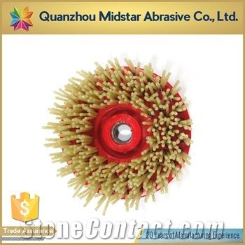 Round Diamond Brush for Stone Leather Surface