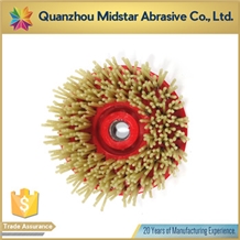 Round Diamond Brush for Stone Leather Surface