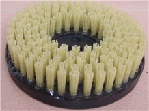 Round Diamond Brush for Stone Leather Surface