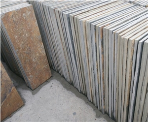 Rusty Yellow Slate for Flooring Tile