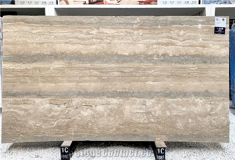 Silver Blue Travertine for Bathroom Design