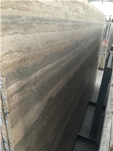 Silver Grey and Blue Travertine Wall Cladding Tile