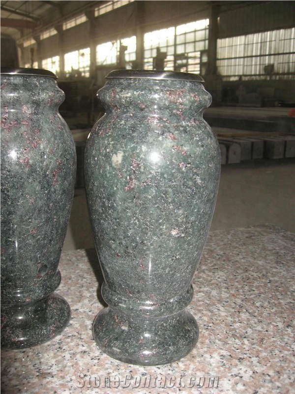 Simple Design Granite Tombstone Flower Vases