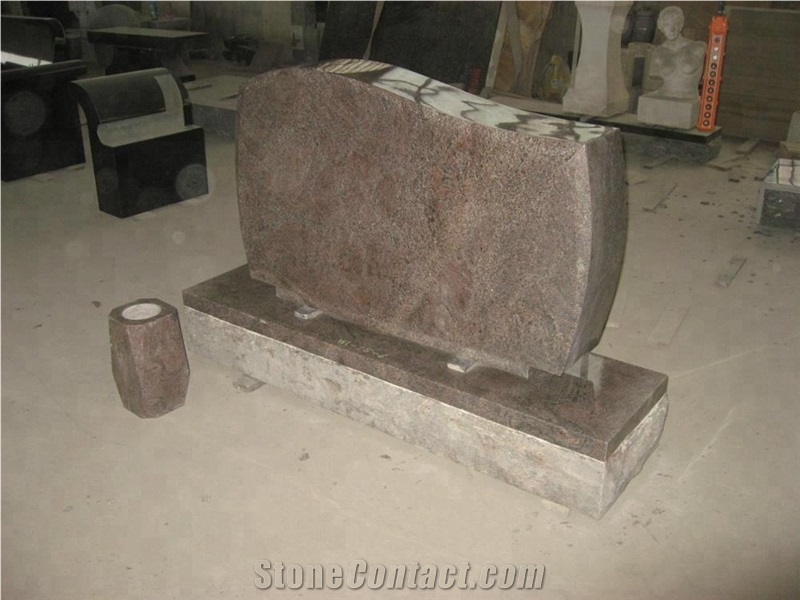 Simple Design Granite Tombstone Flower Vases