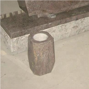 Simple Design Granite Tombstone Flower Vases