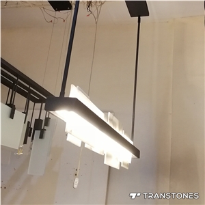 Snow White Onyx Light Alabaster Ceiling Lamp