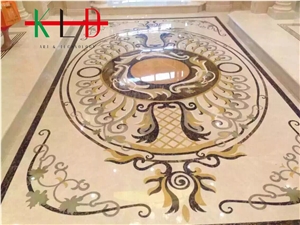 Square Tiles Floor Medallions Water Jet Decoration