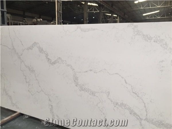 Statuario Marble Look Quartz Stone Slabs