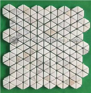 Top Calacatta White Marble Mosaic Tiles