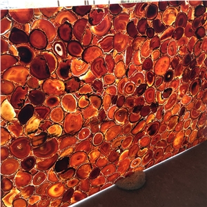Translucent Natural Polished Agate Table Top