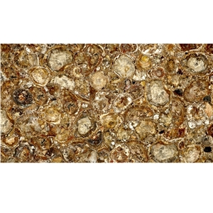 Translucent Yellow Agate Semiprecious Stone Slabs