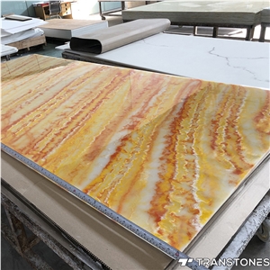 Transtones Yellow Artificial Translucent Stone