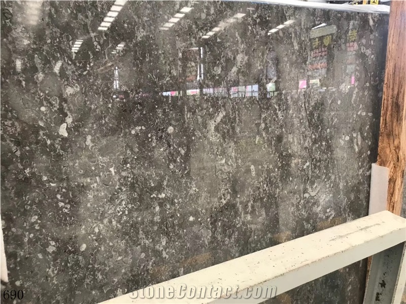 Turkey Earth Grey Marble Slab Tiles Pattern