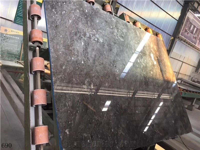 Turkey Earth Grey Marble Slab Tiles Pattern