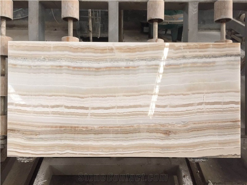 Turkey Vanilla Akdag White Onyx Slabs Tiles