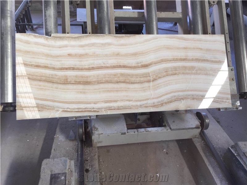 Turkey Vanilla Akdag White Onyx Slabs Tiles