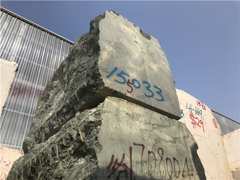 Verde Green Marble Quarry Block