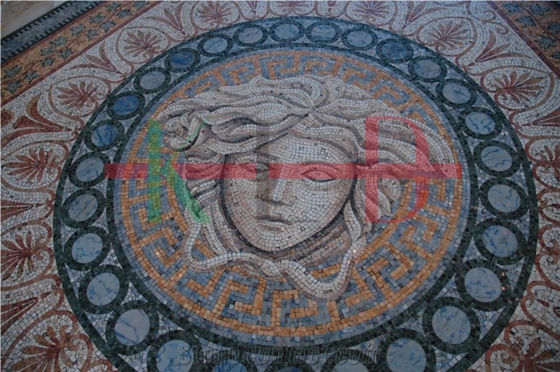Water-Jet Pattern Mosaics Tiles Bathroom Floor