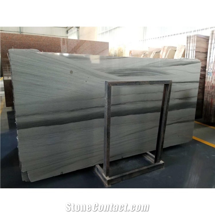 Western Style Gem Grey Marble Carved Column