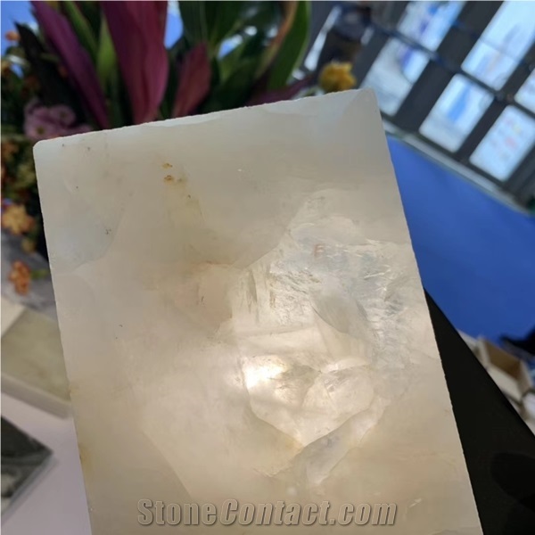 White Crystal Fjord Quartzite Slab