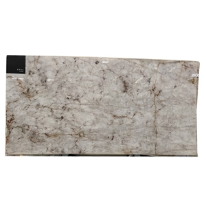 White Crystal Fjord Quartzite Slab