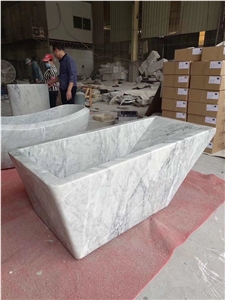 White Marble Bathtub