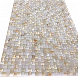 White Onyx Marble Mosaic Tile for Wall Decoration