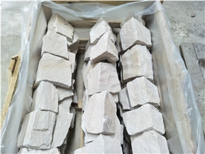 White Sandstone Cultural Stone Panel Wall Cladding