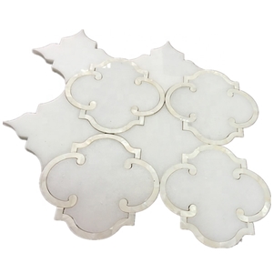 White Stone Pearl Sheel Lantern-Type Mosaic Tiles