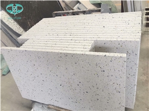 White Terrazzo Tile Cut-To-Size