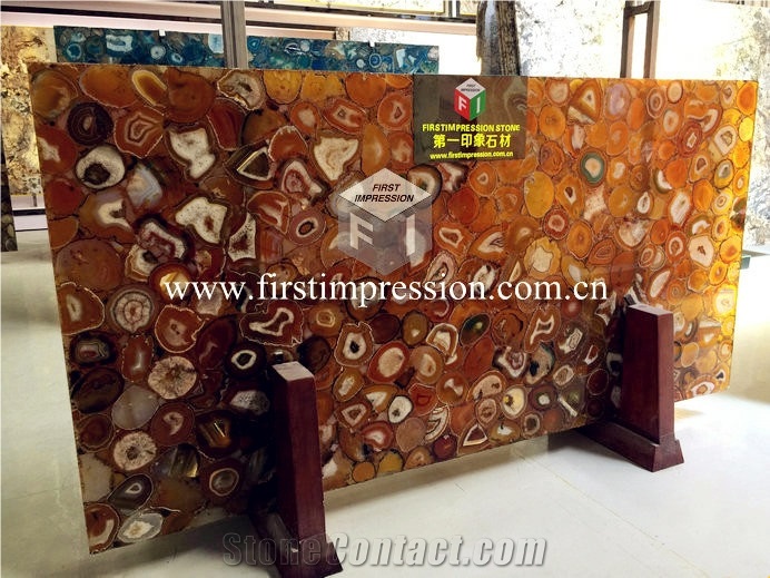 Yellow Agate Gemstone Semiprecious Slabs,Tiles