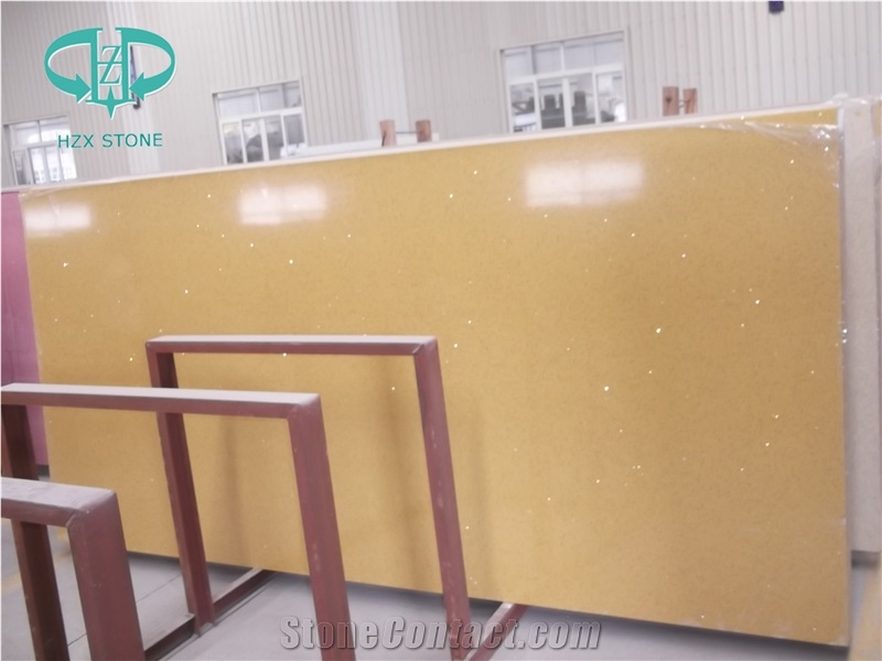 Yellow Artificial Marble Stone for Big Slab