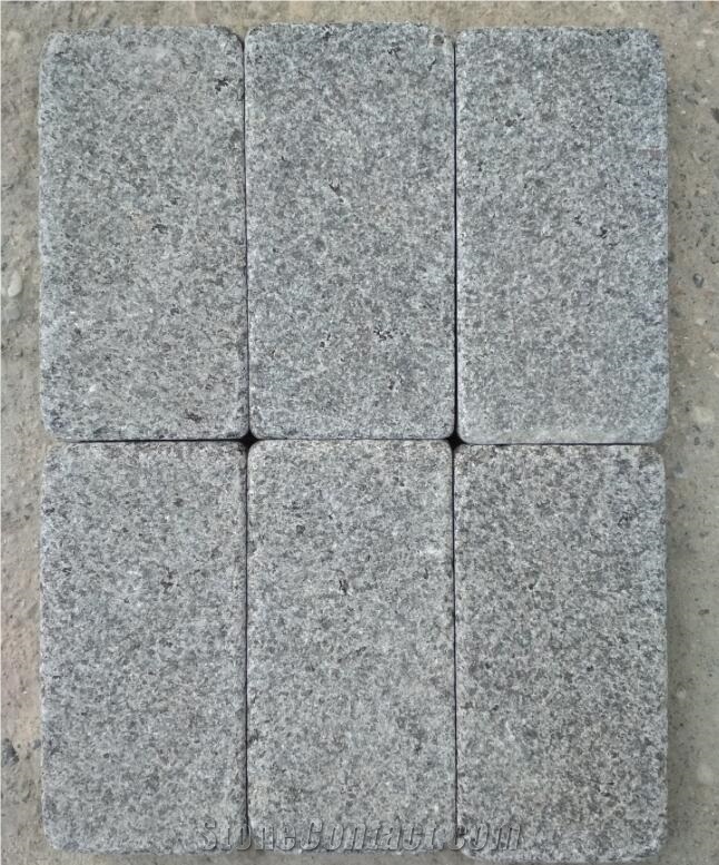Yixian Black Basalt Paking Cubes Drive Way Stone