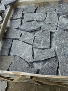 Yixian Black Cultured Stone Slate Corner Tile