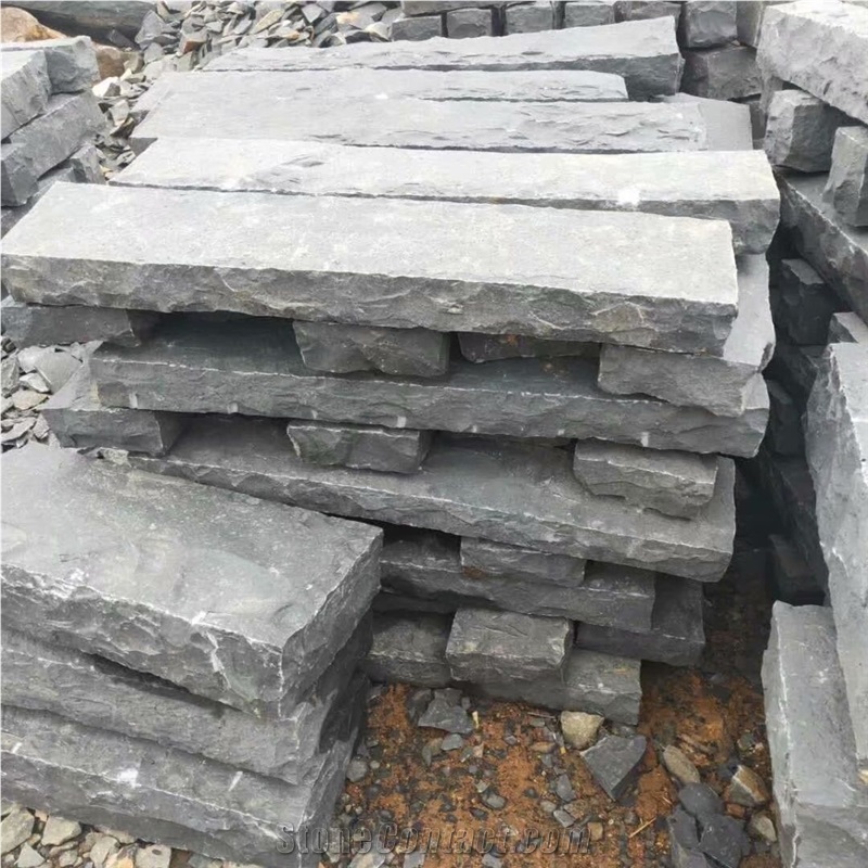 Zhangpu Black Basalt Paving Stone Natural Split
