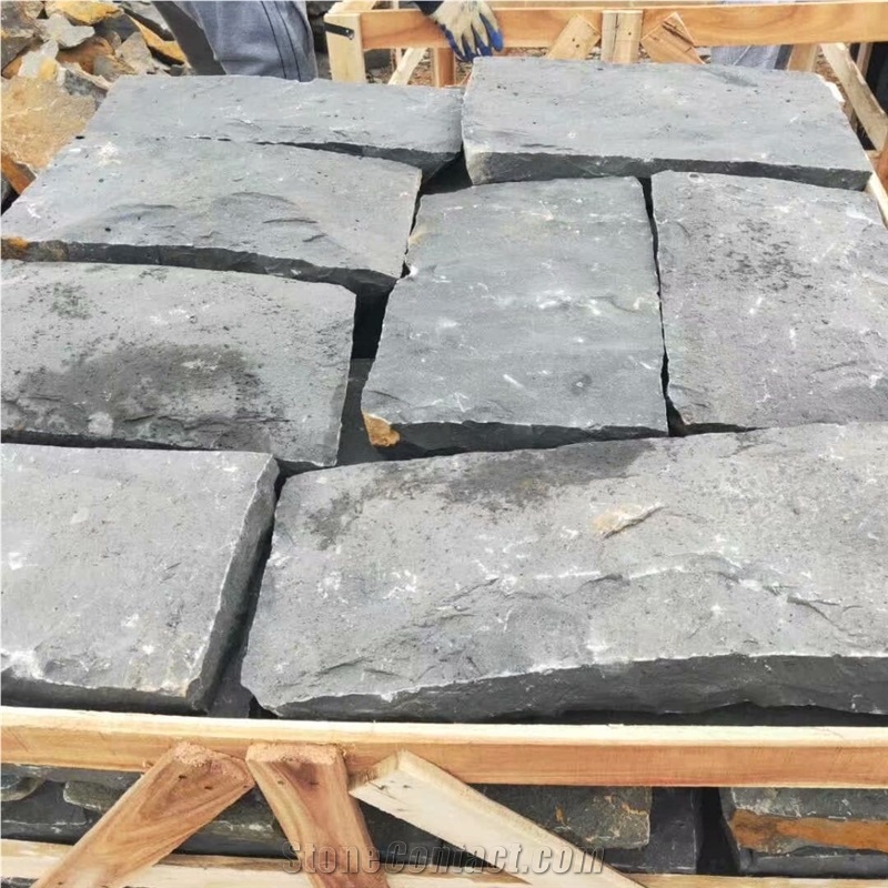 Zhangpu Black Basalt Paving Stone Natural Split