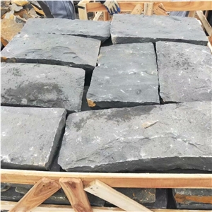 Zhangpu Black Basalt Paving Stone Natural Split