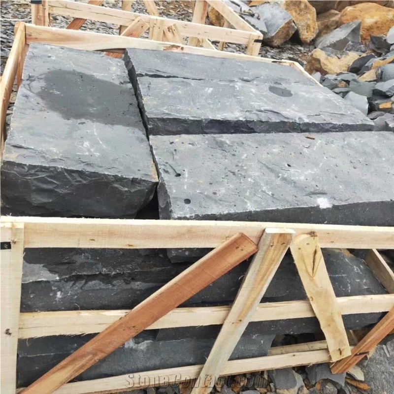 Zhangpu Black Basalt Paving Stone Natural Split