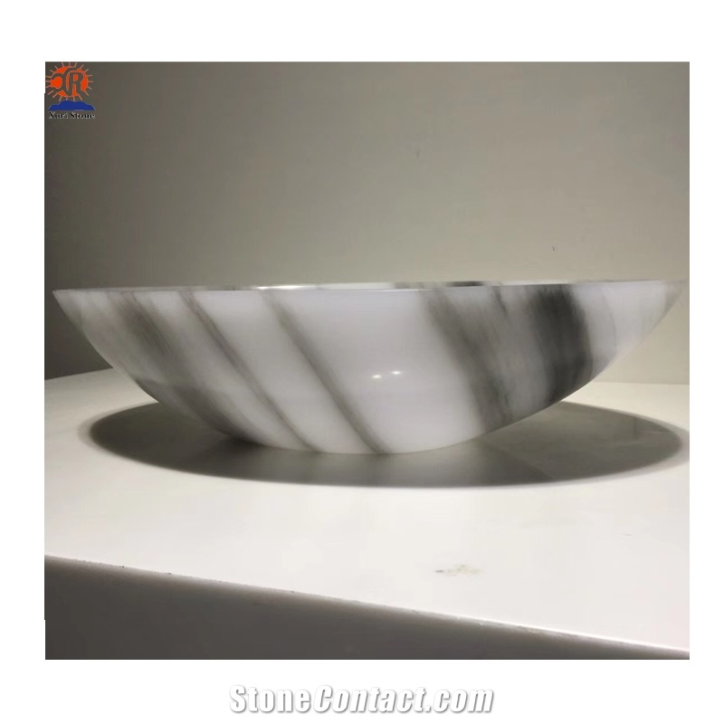 Crystal White Onyx Wash Basins