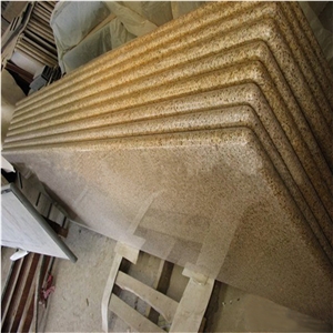 Fujian G682 Rusty Yellow Granite Slabs and Wall
