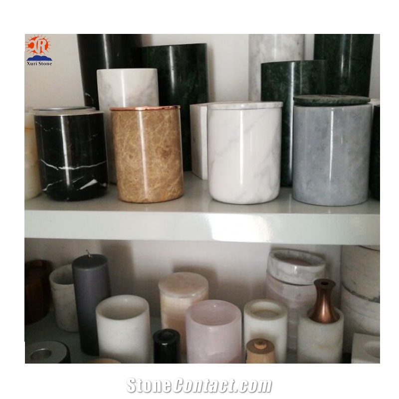 Natural Stone Pink Onyx Marble Holders