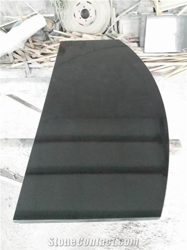 China Black Granite Fireplace Base, Fireplace Hearth