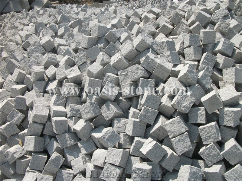 China G603 Grey Granite Cubestone Pavers