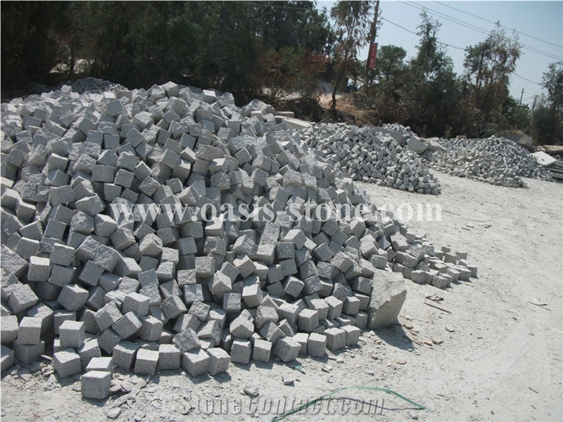 China G603 Grey Granite Cubestone Pavers