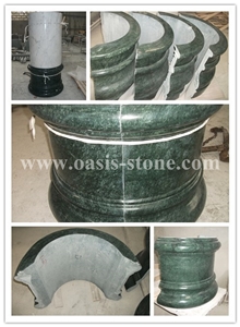 China India Green Marble Column