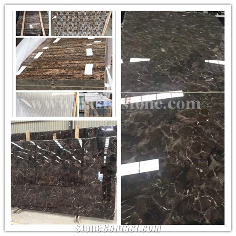 Polished Dark Emperador Marble,China Brown Slabs