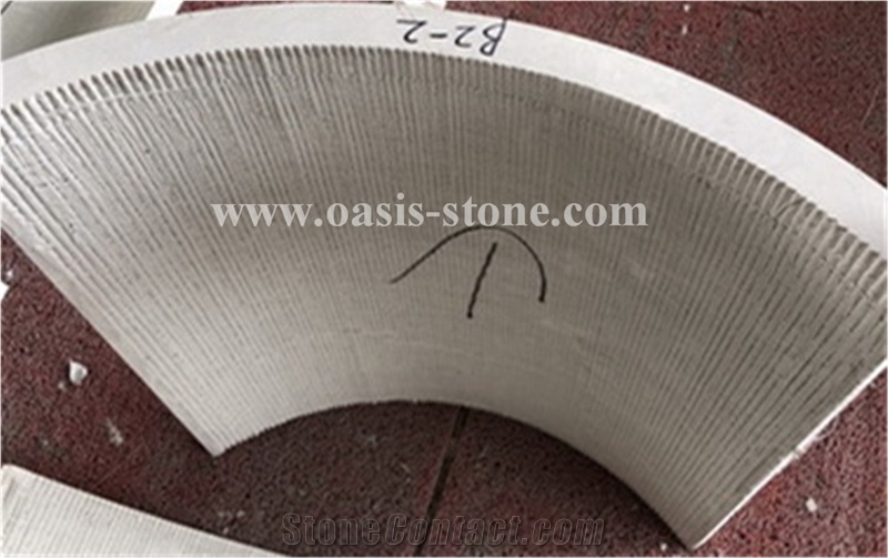 White Wooden Grain Marble,Natural Stone Column