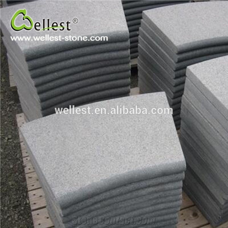 G654 Dark Grey Granite Coping Stone and Stairs