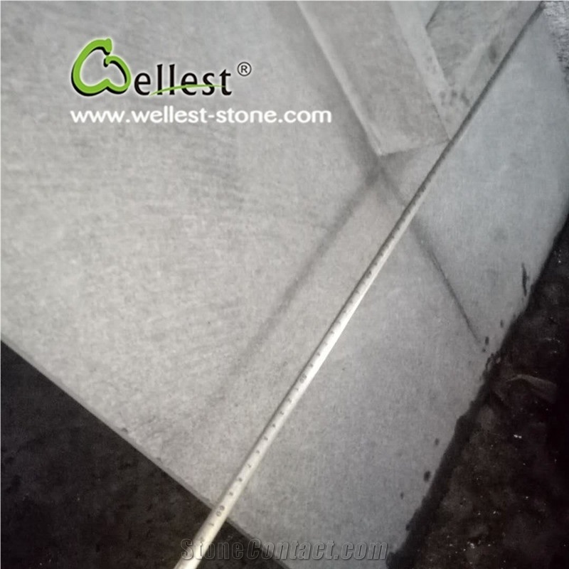 G684 Black Basalt 80 Square Edge Pool Coping Tile